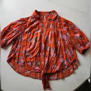Free People Floral Top